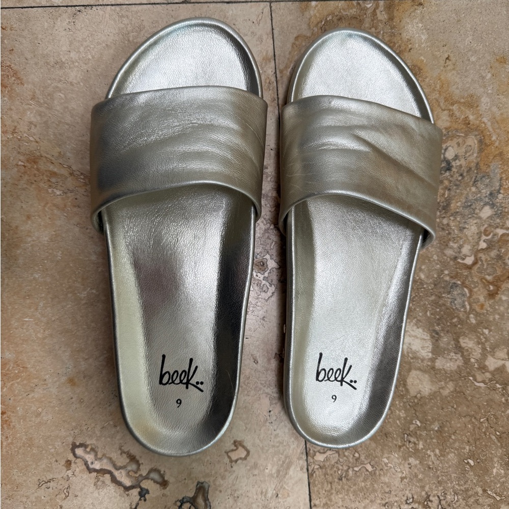 Beek Platinum Slide Sandals